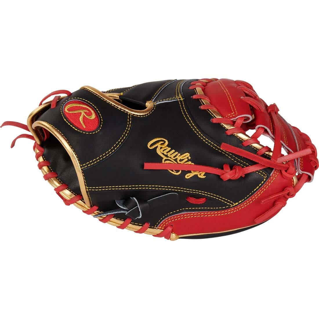 The gold detailing around the binding and Oval-R are the icing on one beautiful cake! Also, this mitt features 25% more factory break-in, so you can use it right away, and Rawlings' special ContoUR fit.