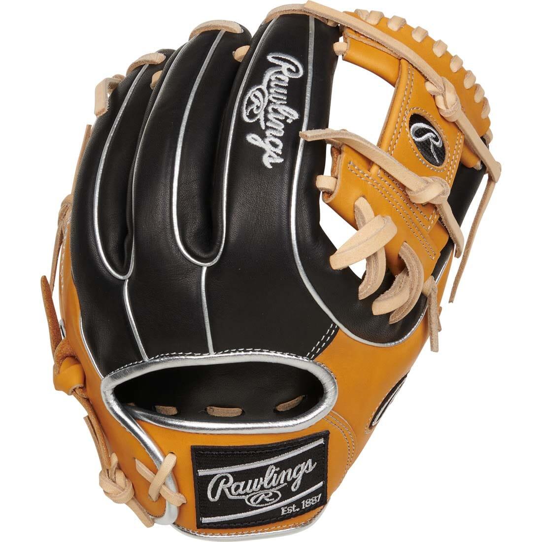 This Rawlings Heart of the Hide 11.5-inch R2G Infield Baseball Glove Will Make You a PItcher's Best Friend in the Field. Black and Tan with a Pro-I Web Design.