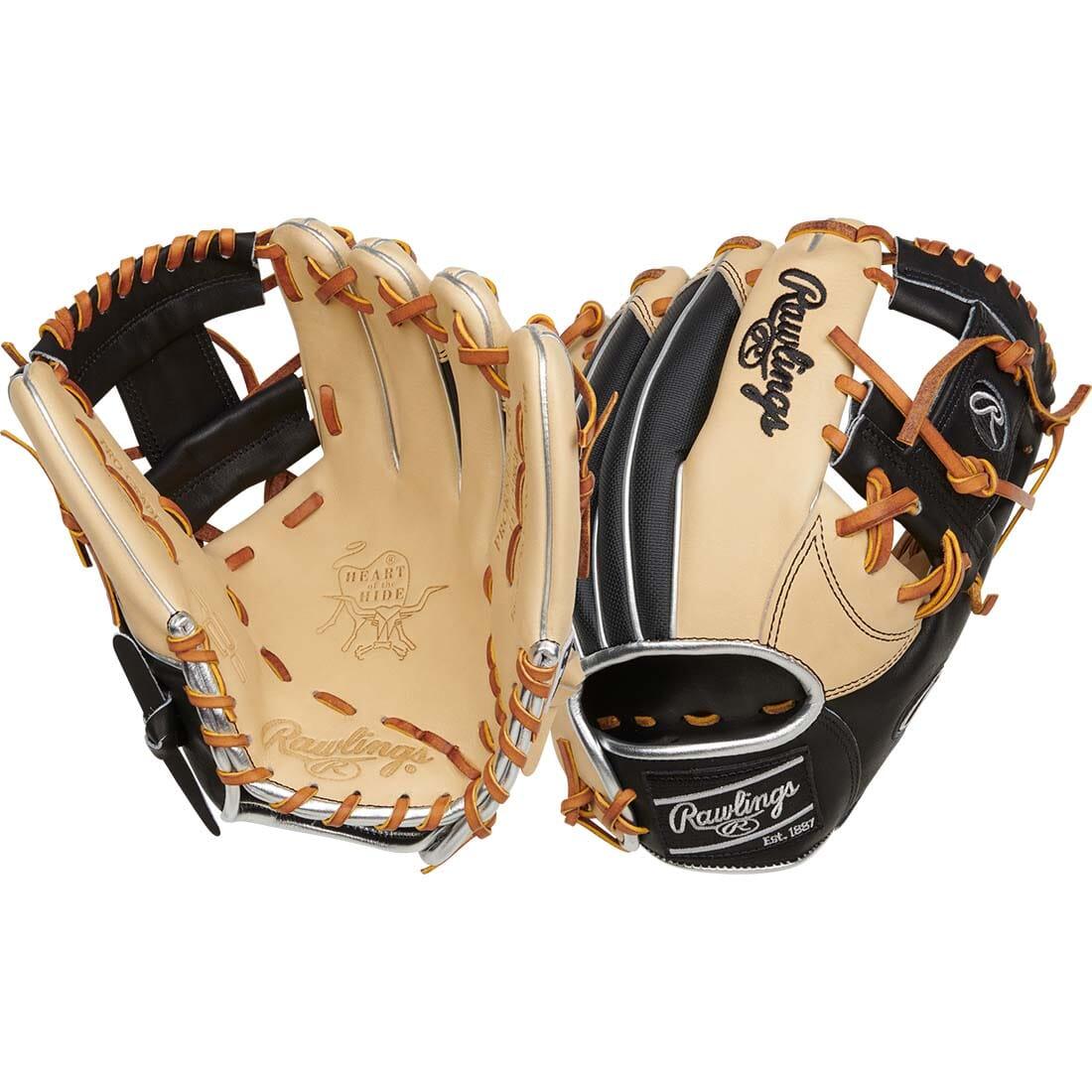 Own the Infield With This Heart of the Hide Ready to Go Series 11.5-inch Infield Baseball Glove! Featuring a Striking Black and Camel Colorway, and PRO I Web.