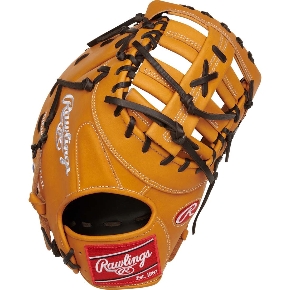 Rawlings Heart of the Hide First Base Mitt Baseball Glove, Black/Brown, 13, Right Hand Thrower