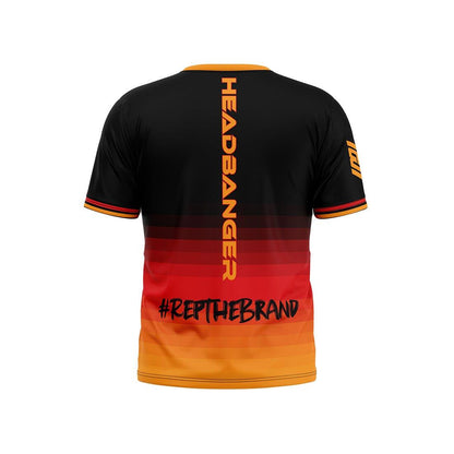 Headbanger Sports Gradient Fade Series Short Sleeve Jersey: Multiple Designs