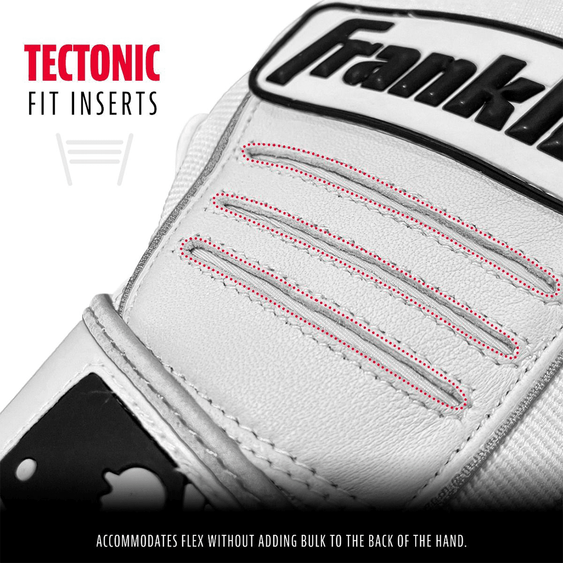 Franklin CFX Pro White Batting Gloves: 20560F