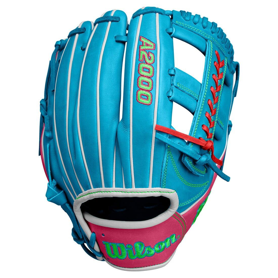 2024 Wilson Fall A2000 1785 11.75" Infield Baseball Glove: Tropical Blue / Pink from Headbanger Sports