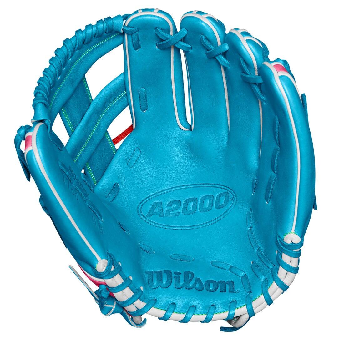 2024 Wilson Fall A2000 1785 11.75" Infield Baseball Glove: Tropical Blue / Pink