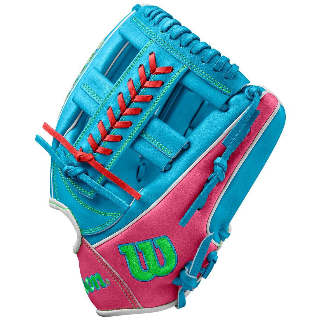 2024 Wilson Fall A2000 1785 11.75" Infield Baseball Glove: Tropical Blue / Pink