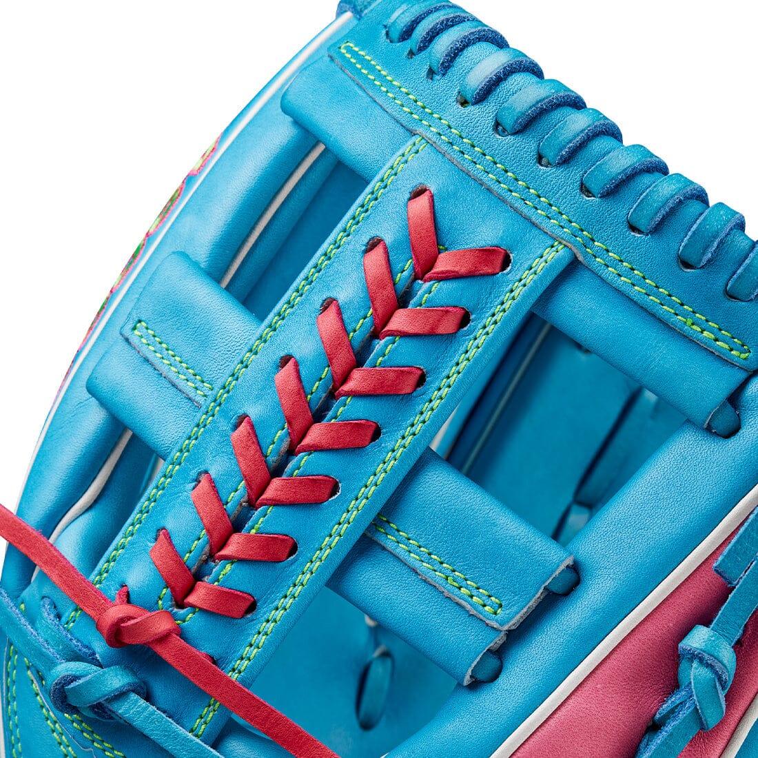 2024 Wilson Fall A2000 1785 11.75" Infield Baseball Glove: Tropical Blue / Pink