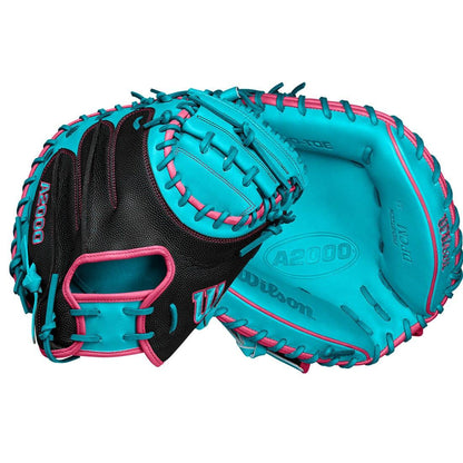 2024 Fall Wilson A2000 SuperSkin 33" Baseball Catcher's Mitt: WBW10227433 from Headbanger Sports