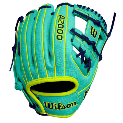 Front View of the brand new 2024 Wilson Fall SuperSkin DP15 11.5" Baseball Glove: WBW102275115