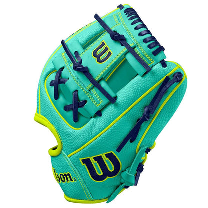 Side Web View of the brand new 2024 Wilson Fall SuperSkin DP15 11.5" Baseball Glove From Headbanger Sports