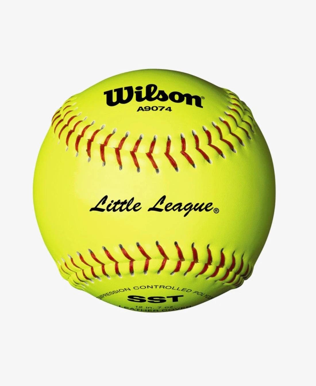 Shop Wilson 12" Little League Leather Polycore Fastpitch Softballs (Dozen): WTA9074BSST at Headbanger Sports