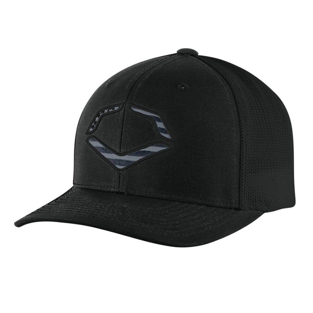 Shop Evoshield Blackout USA Trucker Flexfit Hat at Headbanger Sports