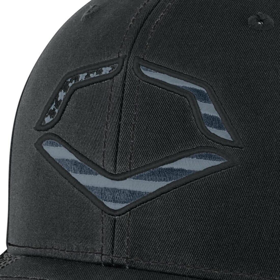 Shop Evoshield Blackout USA Trucker Flexfit Hat at Headbanger Sports