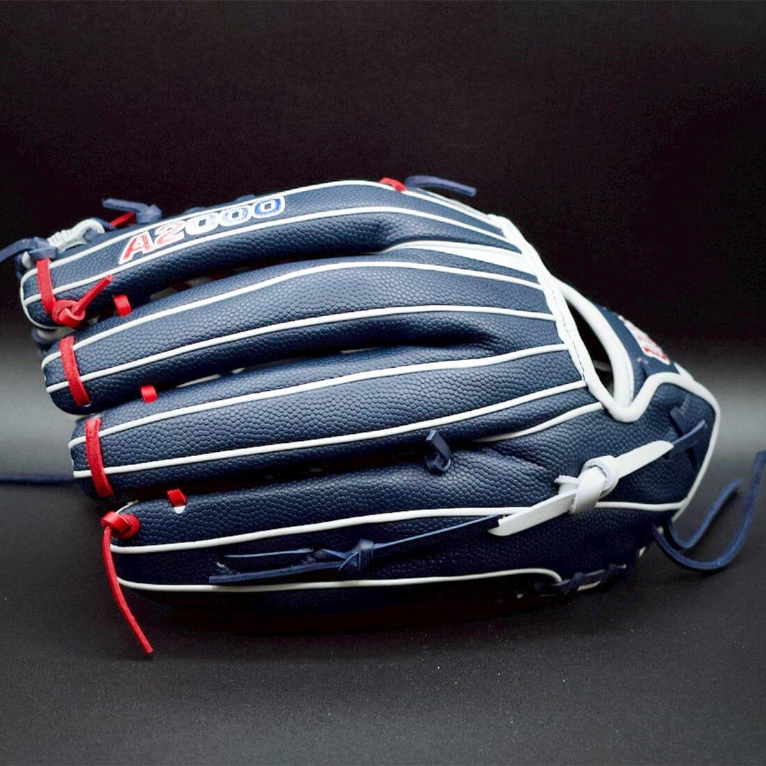 2024 Wilson A2000 T125 SuperSkin LE 12.5" Fastpitch Softball Glove: Navy/White