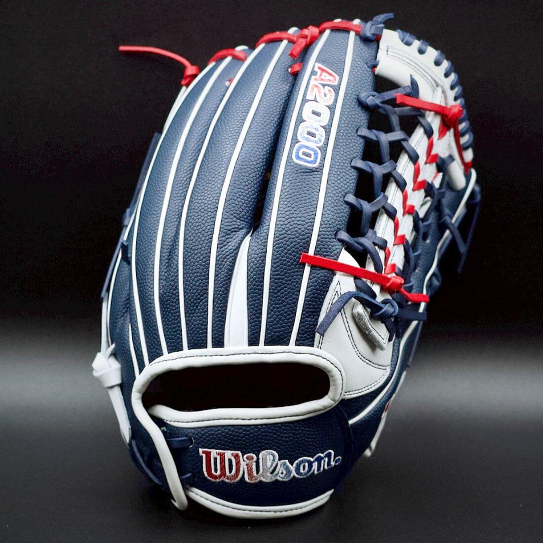 2024 Wilson A2000 T125 SuperSkin LE 12.5" Fastpitch Softball Glove: Navy/White