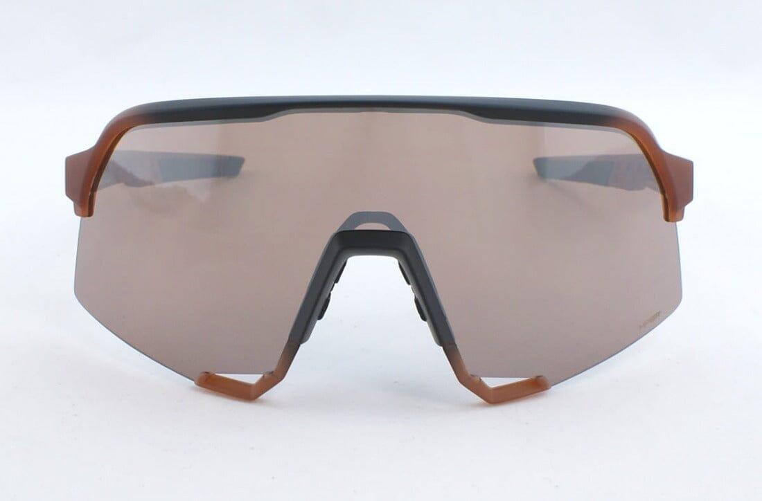 Shop 100% S3 Sunglasses Matte Translucent Brown Fade - HiPER Silver Mirror Lens at Headbanger Sports