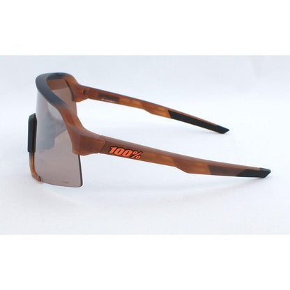 Shop 100% S3 Sunglasses Matte Translucent Brown Fade - HiPER Silver Mirror Lens at Headbanger Sports