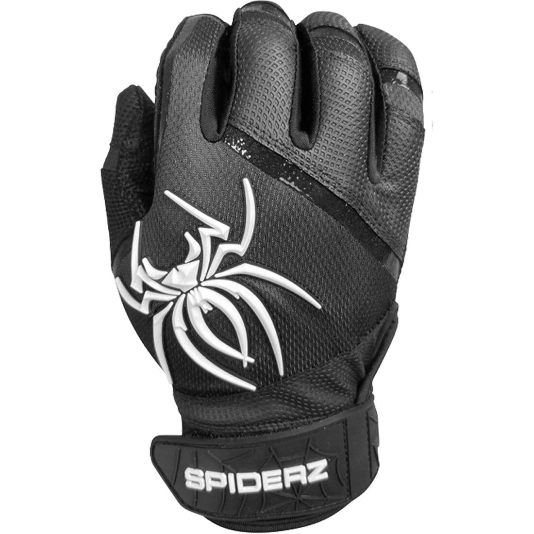 Shop the 2023 Spiderz Pro Model Batting Gloves: Black/White at Headbanger Sports