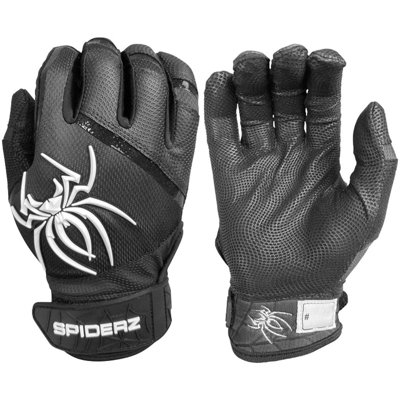 2023 Spiderz Pro Model Batting Gloves (Black/White) HB Sports HB