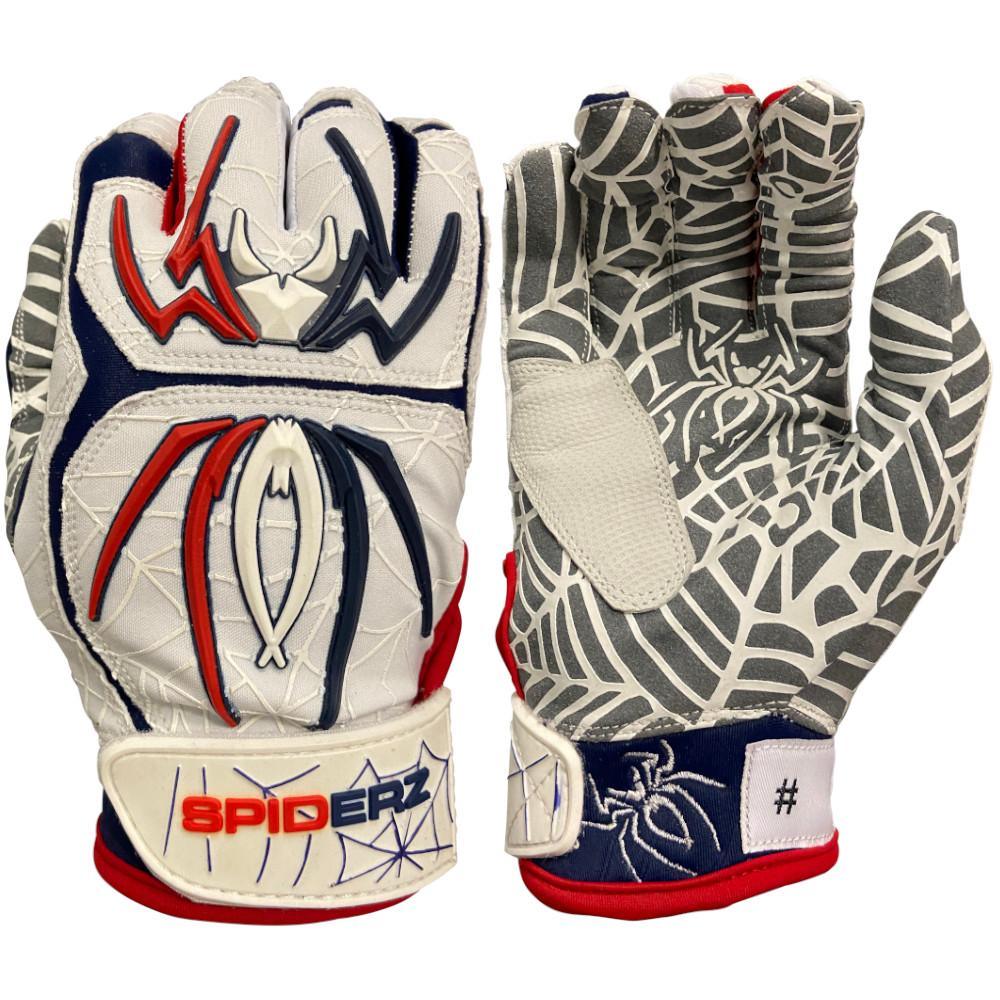 2021 Spiderz HYBRID Limited Edition Batting Gloves: USA Patriot