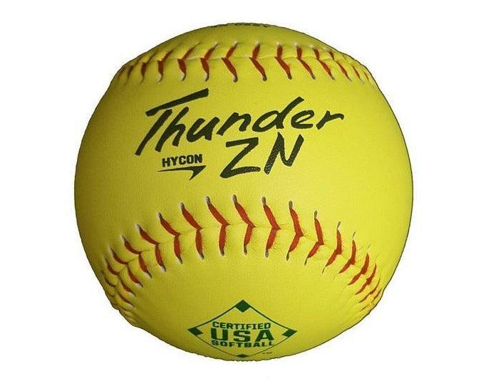 Dudley Thunder ZN HYCON 12" USA/ASA Slowpitch Softballs (DOZEN): 4A068Y