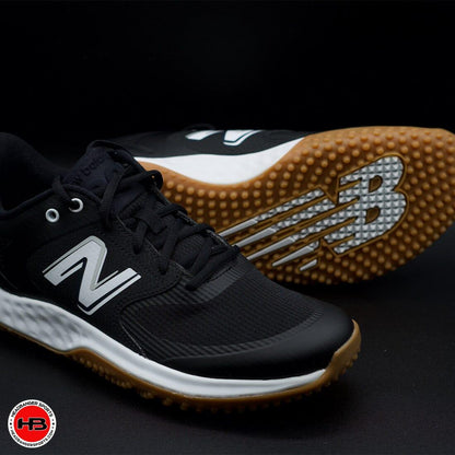 New Balance Fresh Foam 3000 v6 (Black & White Gum Sole) Turf Trainer: T3000BK6