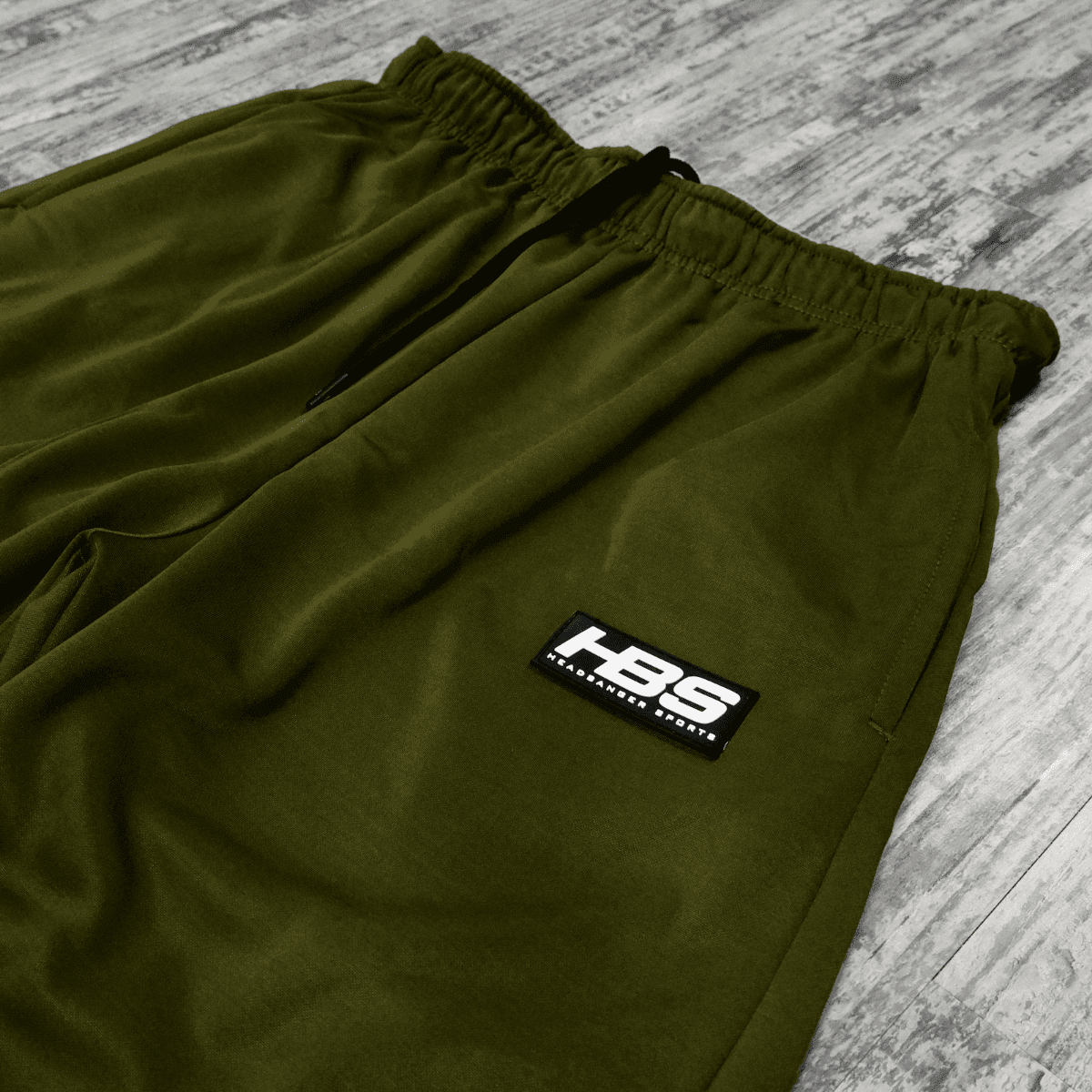 Headbanger Sports Performance Fleece Lined Sweatpants: Olive Green