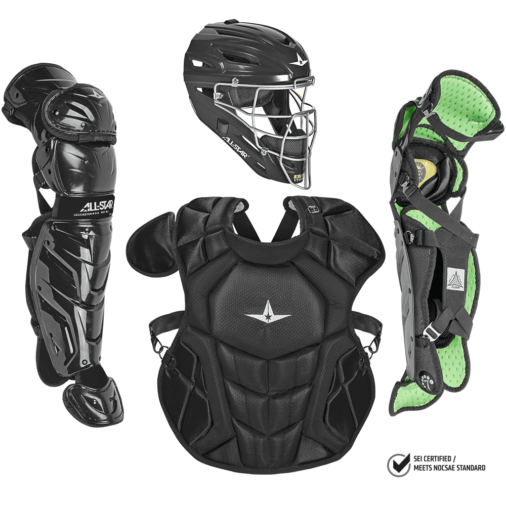 All-Star S7 Axis Elite (Ages 12-16) Solid Catcher's Kit NOCSAE Approved: CKCC1216S7XS