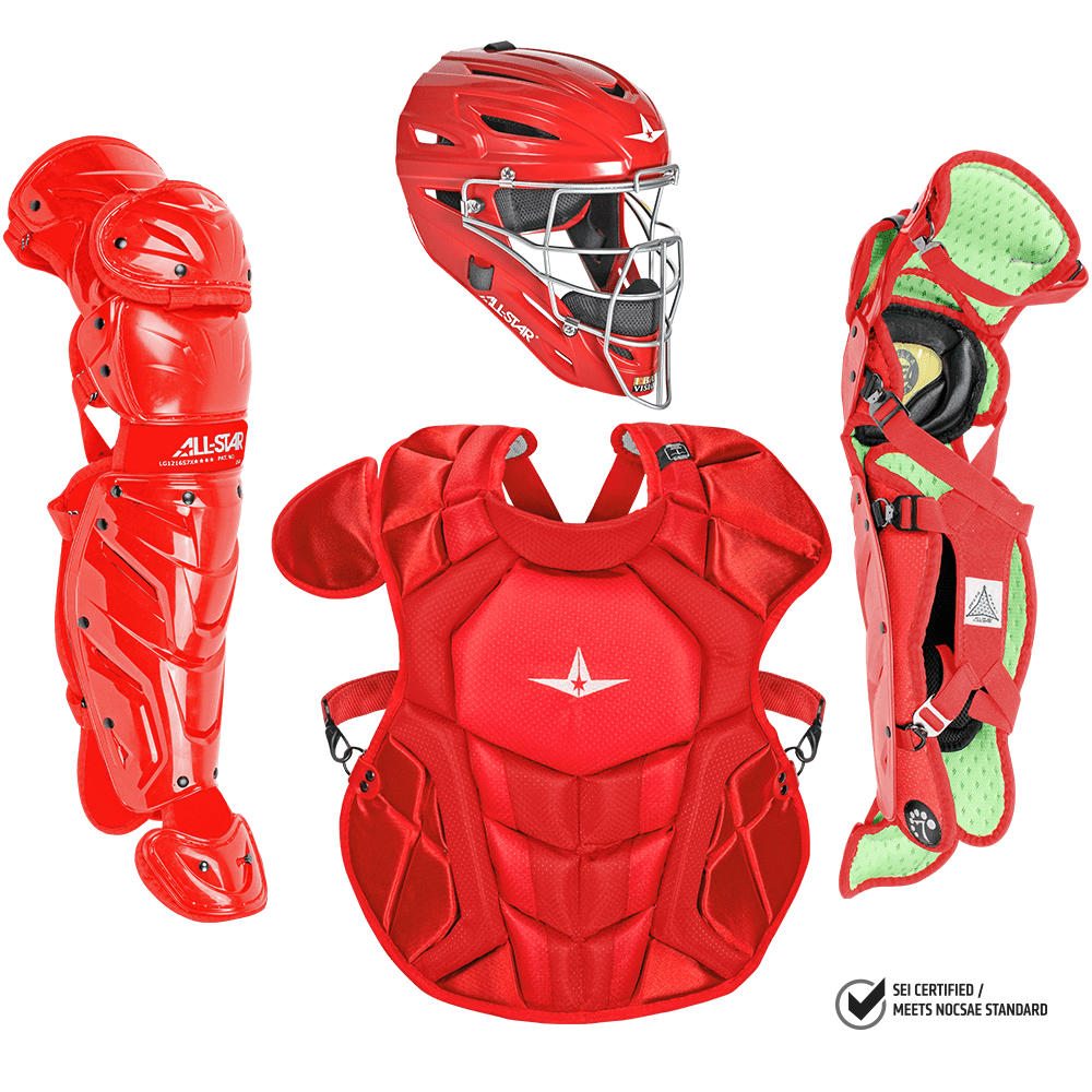 All-Star S7 Axis Elite (Ages 12-16) Solid Catcher's Kit NOCSAE Approved: CKCC1216S7XS