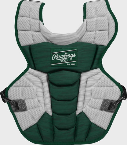 Shop Rawlings Adult Dark Green/White VELO 2.0 Catcher's Gear Box Set: CSV2A-DG/W at Headbanger Sports