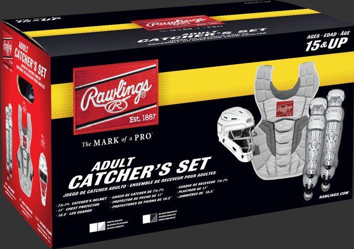 Rawlings Youth Black/Graphite VELO 2.0 Catcher's Gear Box Set: CSV2Y-B/GPH