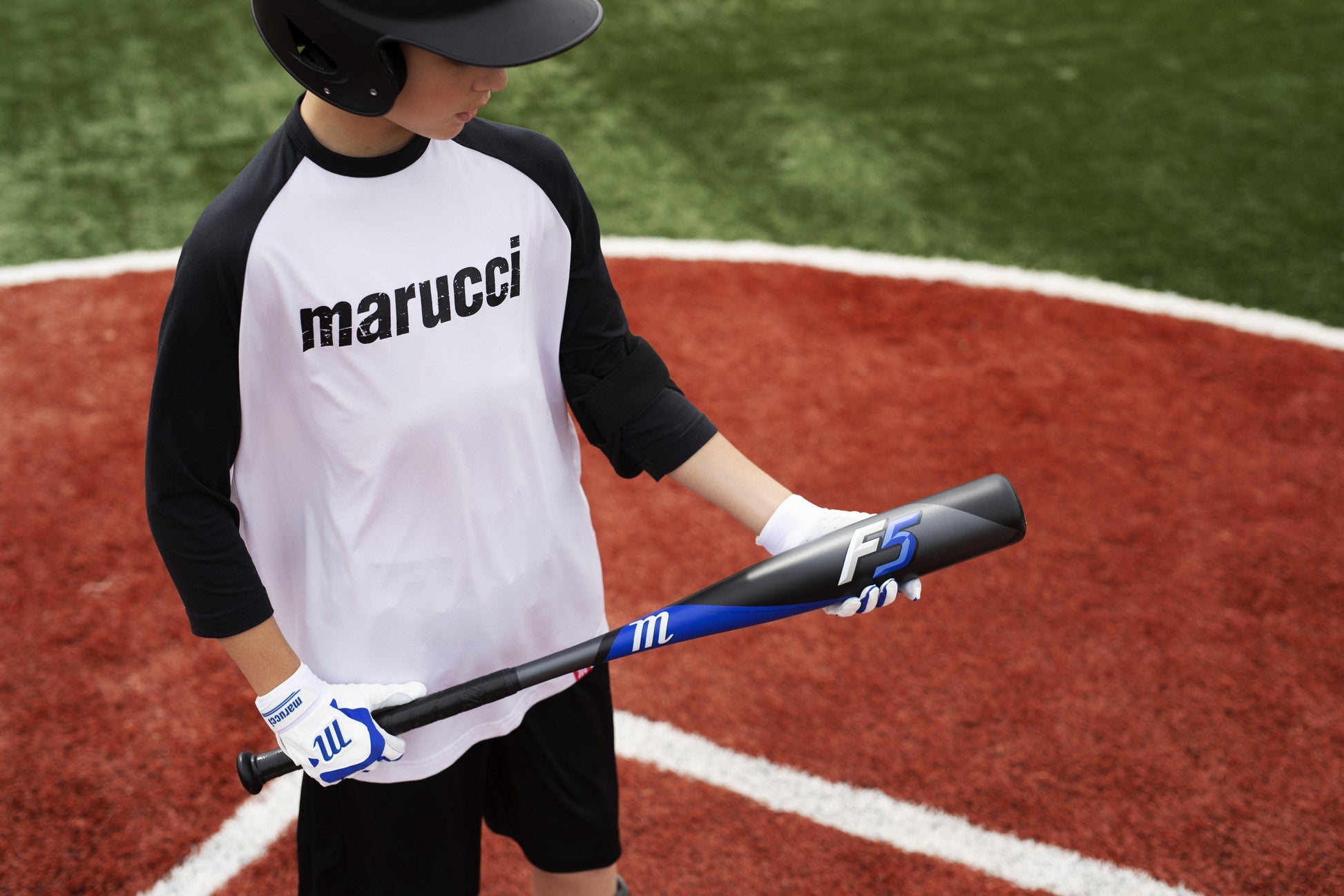 Marucci F5 Senior League Black USSSA (-8) Baseball Bat: MSBF52X8