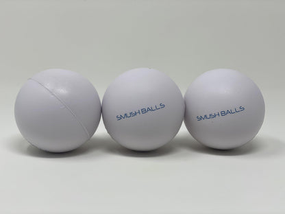 One Dozen (12) SMUSHBALLS the Ultimate Indoor & Outdoor Batting Practice Ball: White