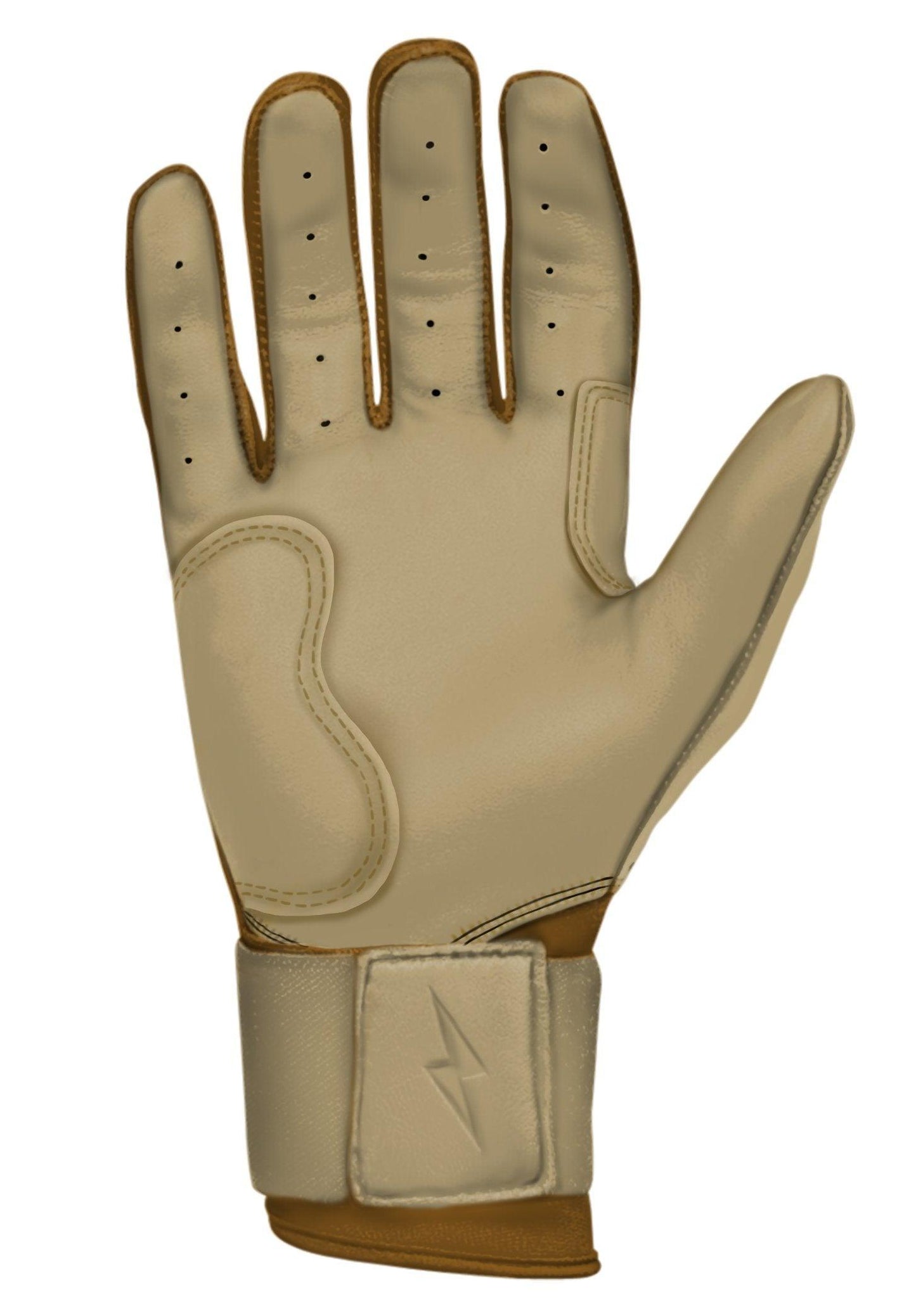 Bruce Bolt PREMIUM PRO Gold Series Batting Gloves: Long Cuff