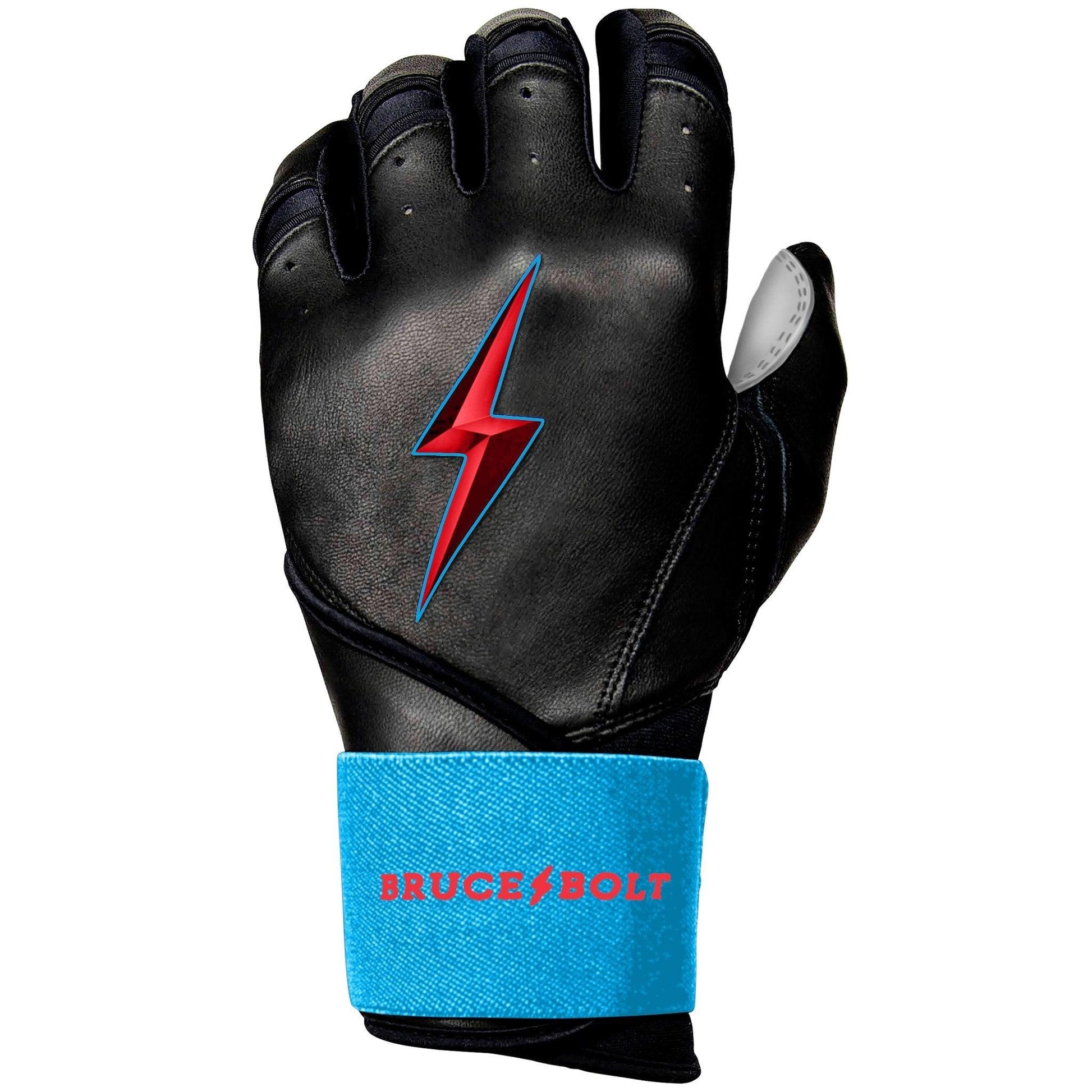 Bruce Bolt PREMIUM PRO BRINSON Series Long Cuff Batting Gloves: Black