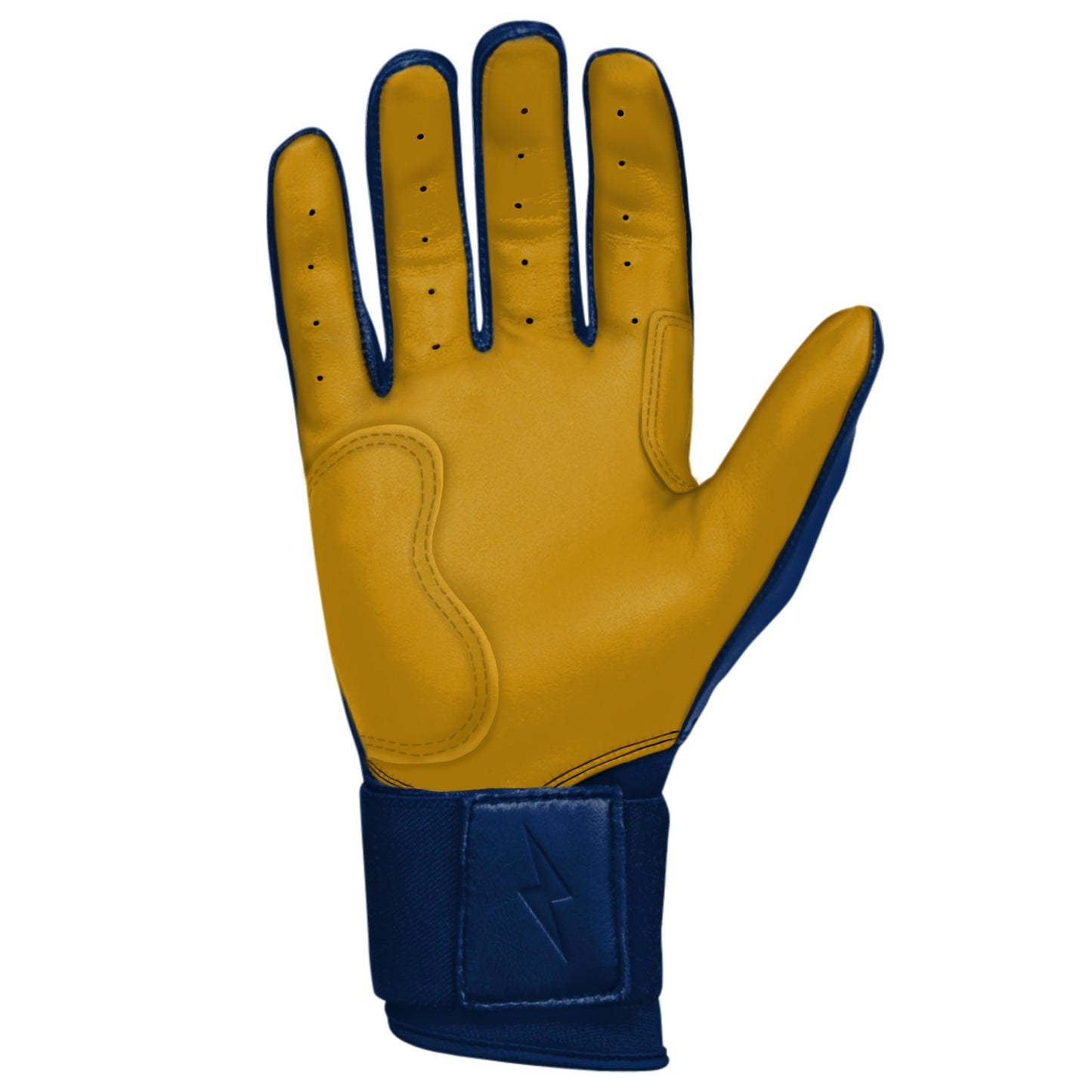 Bruce Bolt PREMIUM PRO Long Cuff Batting Gloves: Navy