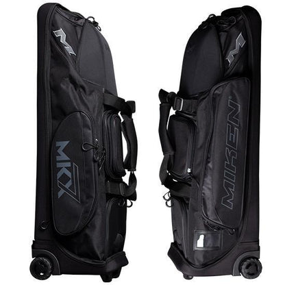 Miken MKMK7X Black Pro Wheeled Roller Bat Bag: MKMK7X-PRO-BLK