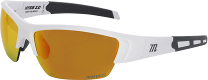 Shop Marucci MV108 2.0 Performance Sunglasses-Matte White-Green/Red