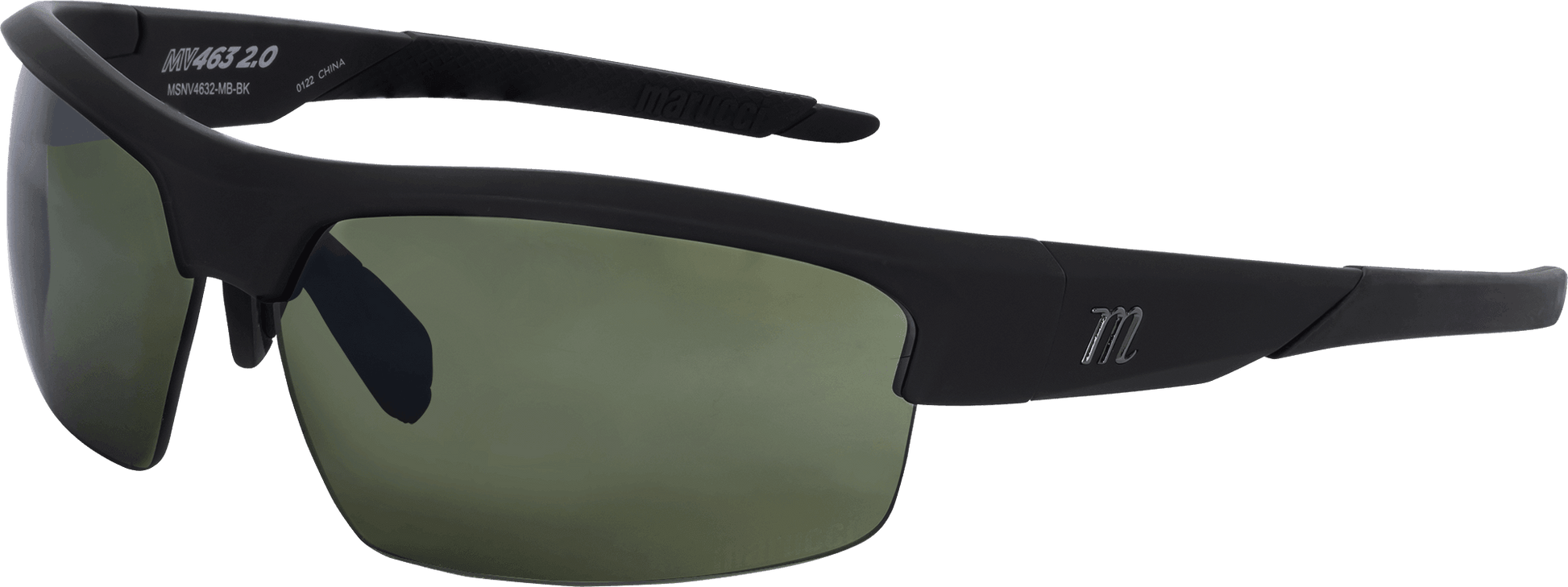 SHOP Marucci MV463 2.0 Youth Performance Sunglasses- Matte Black-Green