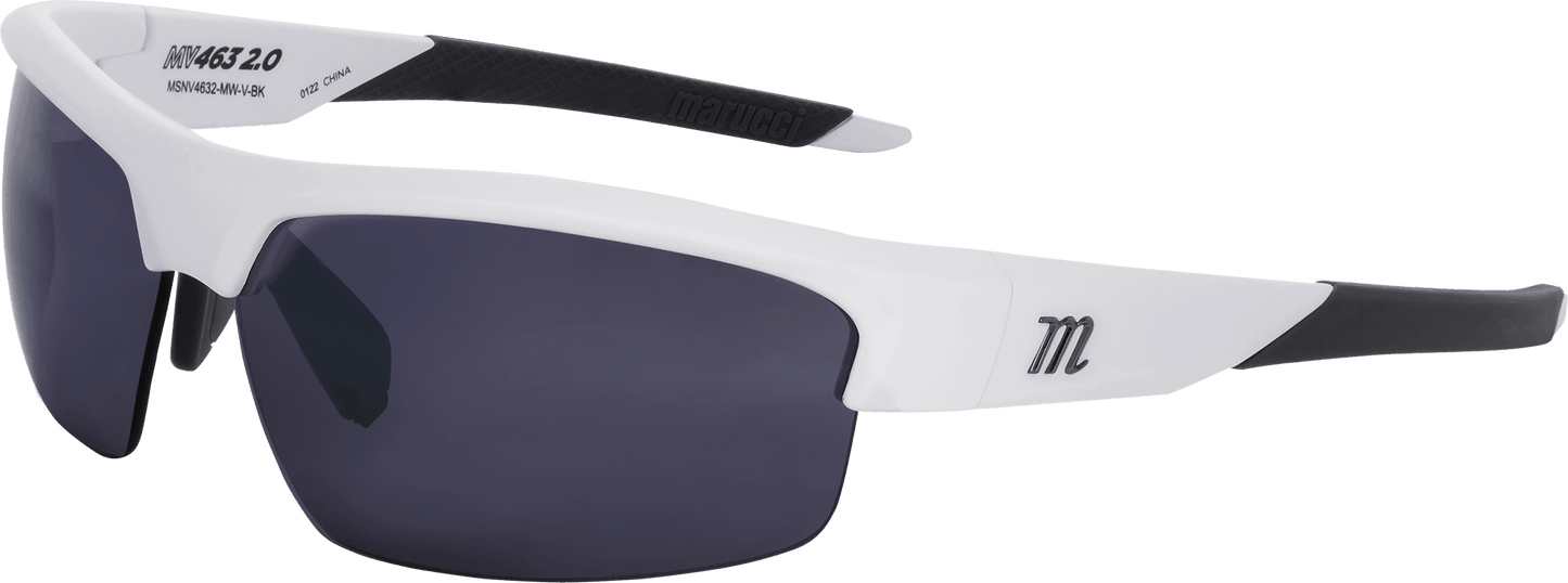 Shop Marucci MV463 2.0 Performance Sunglasses-Matte White-Violet