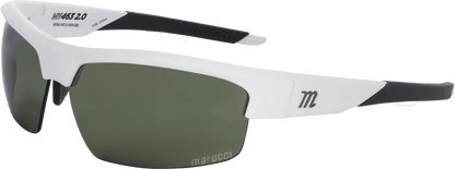 Shop Marucci MV463 2.0 Performance Sunglasses-Matte White-Green