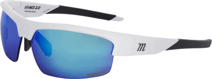 Shop Marucci MV463 2.0 Performance Sunglasses-Matte White-Green/Blue