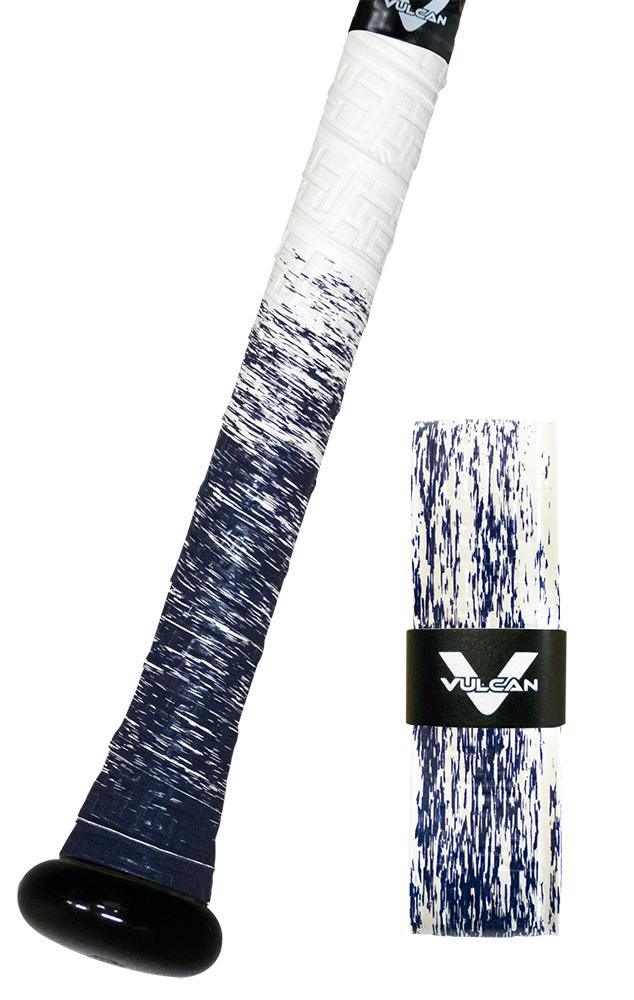 Navy Splash Vulcan Ultralight Bat Grips: Fade Series white and blue