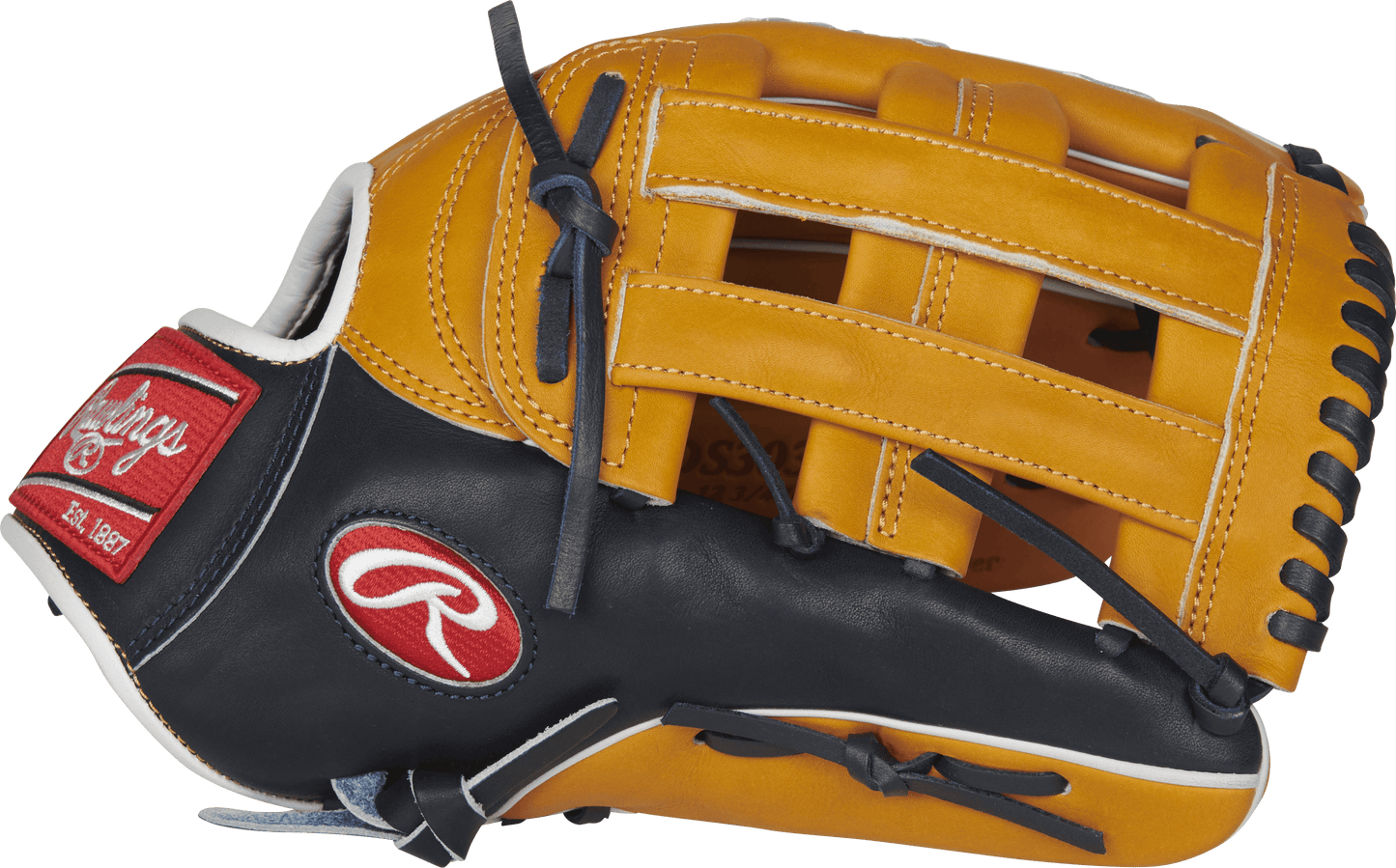 PRO H Web View of Rawlings Pro Preferred 12.75" Baseball Glove: PROS3039-6TN at headbangersports.com