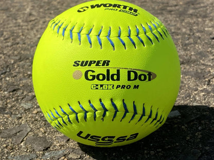 Worth 12" PRO M USSSA Slowpitch Softballs (Dozen): UM12CY