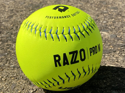 DeMarini RAZZO 12" PRO M USSSA Slowpitch Softballs (Dozen): WTDRZPMC12UB