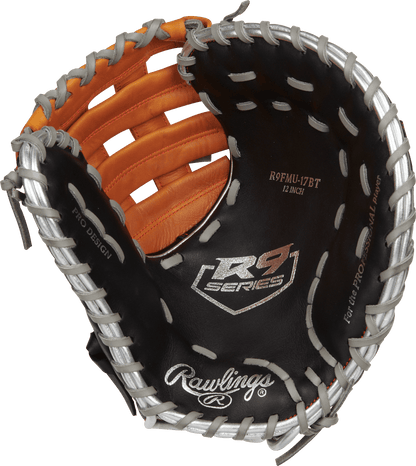 Shop the Rawlings R9 Contour Series 12" Baseball First Base Mitt: R9FMU-17BT at Headbanger Sports