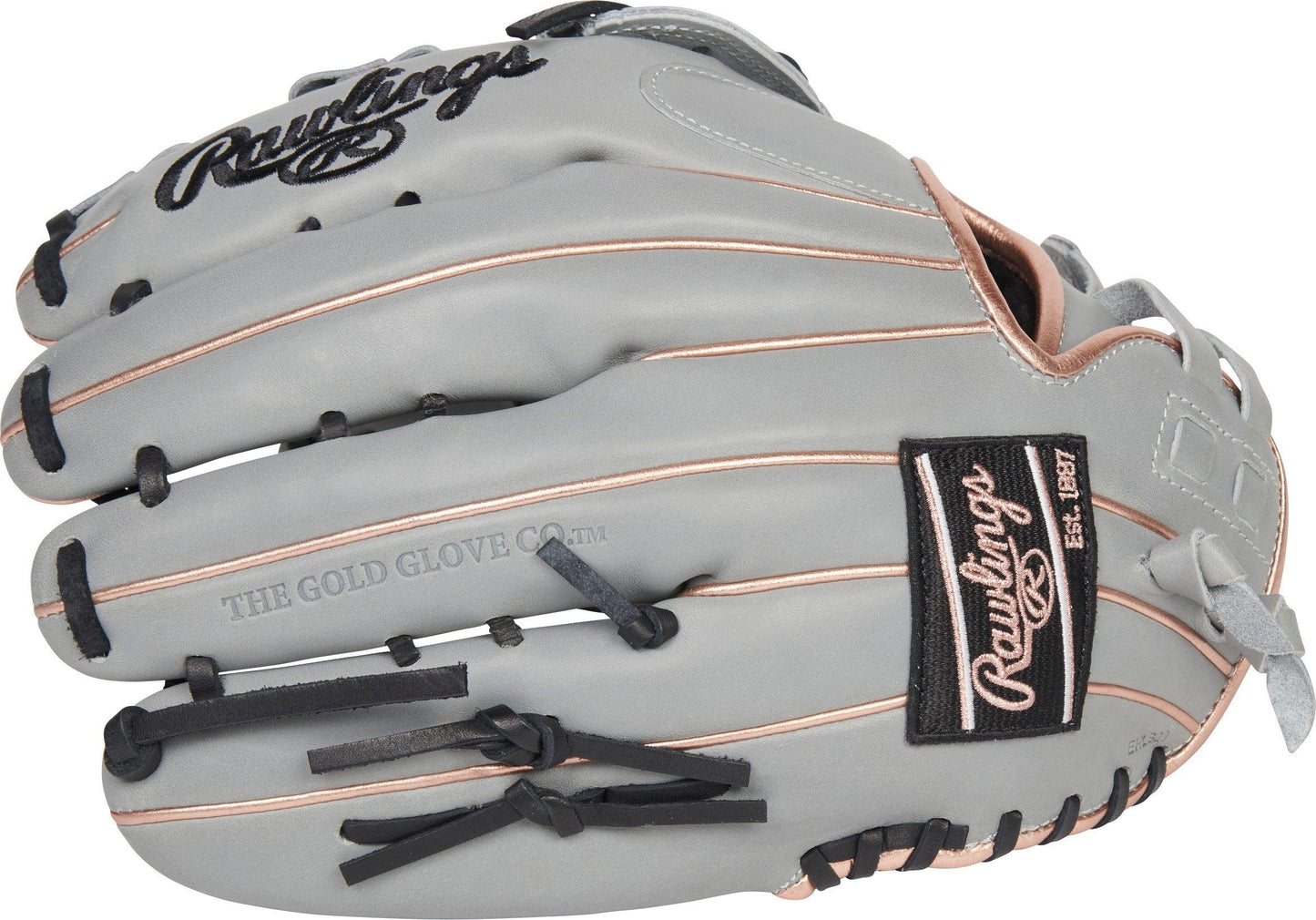 Grey and Rose Gold Liberty Advanced 12.75 inch Softball Glove