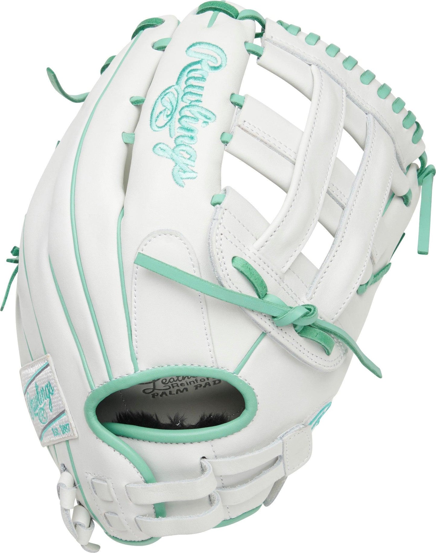 White and Mint Liberty Advanced 12.75 inch Softball Glove