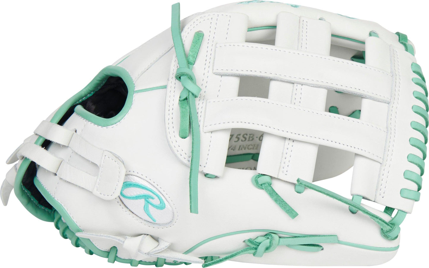 White and Mint Liberty Advanced 12.75 inch Softball Glove