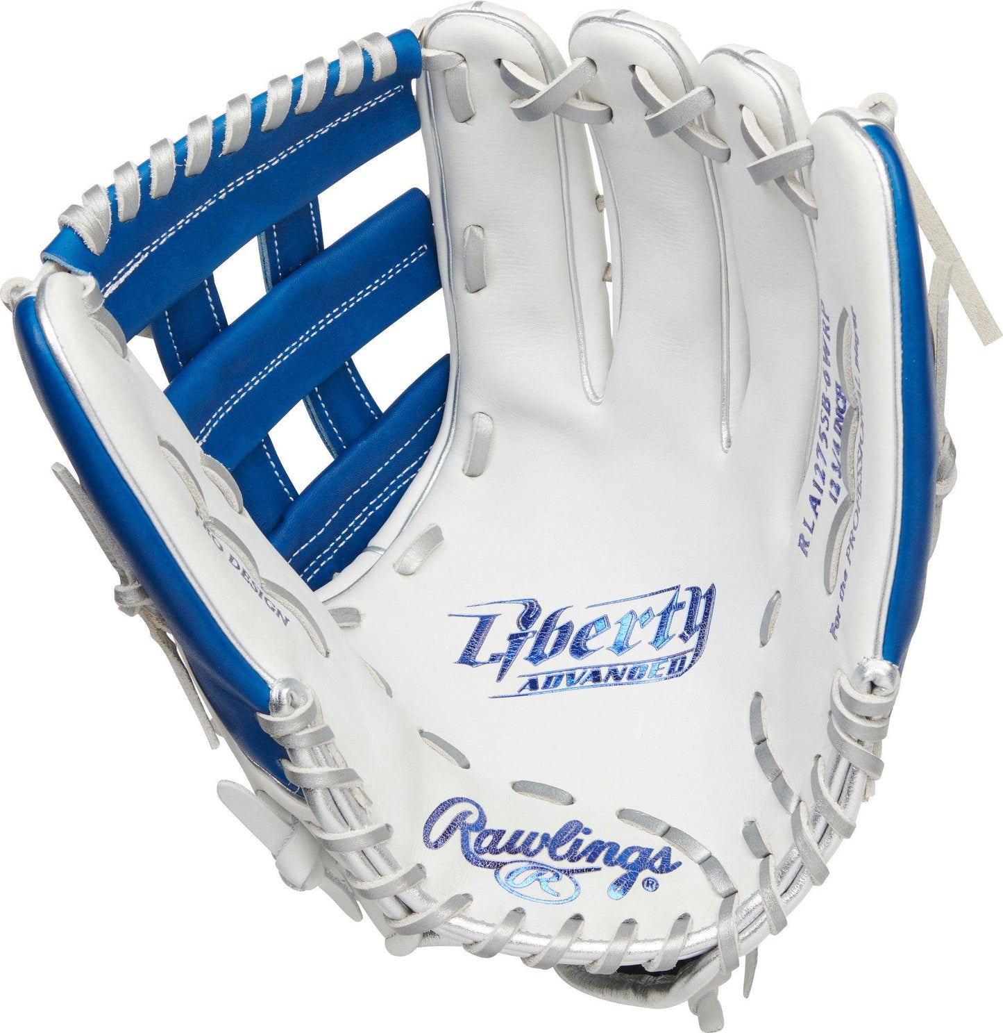 White and Royal Liberty Advanced 12.75 inch Softball Glove